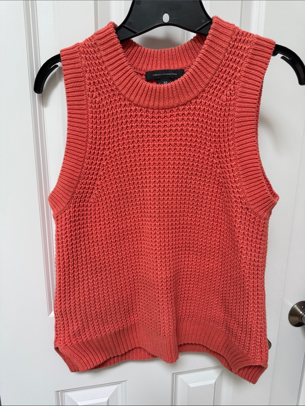 French Connection Coral Knit Sleeveless Tank Top